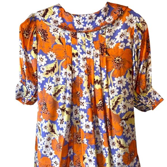 FP Sugar Crush Floral Mini Dress in Lavender & White & Orange Floral Print Small - Picture 11 of 16